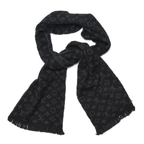 louis vuitton black scarf|louis vuitton bandana scarf.